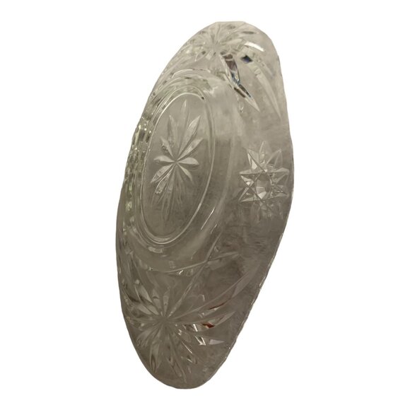 Vintage Anchor Hocking Gondola Bowl Star of David  EAPG Bananna Split Set of 2 - Picture 7 of 8